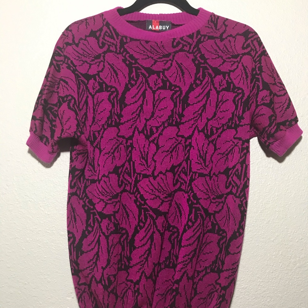 Vintage short sleeve sweater